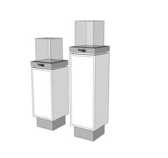 现代柱子su模型