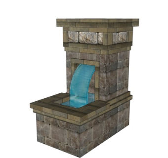 简欧水景装饰品su模型