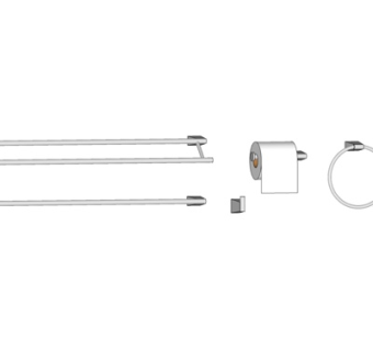 现代卫生间五金用品su模型