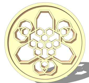 简欧镂空雕花su模型