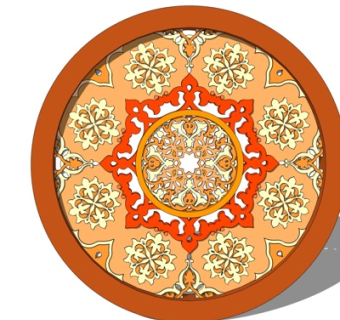 欧式镂空雕花su模型