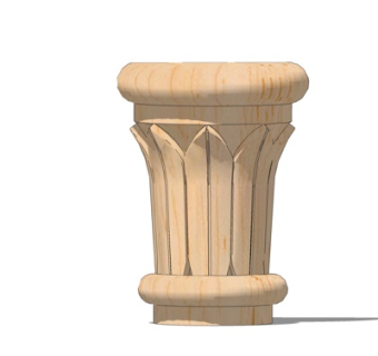 欧式罗马柱su模型