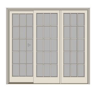 现代玻璃推拉门su模型