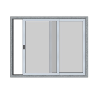 现代窗户su模型