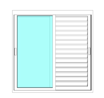 现代窗户su模型