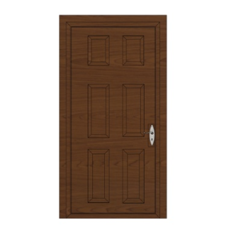 简欧大门su模型