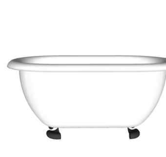 现代陶瓷浴缸su模型