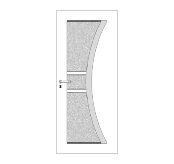 现代实木单开门su模型