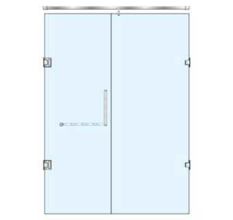 现代玻璃推拉门su模型