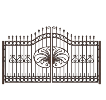 欧式铁艺庭院大门su模型