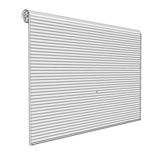 现代铁艺卷闸门su模型