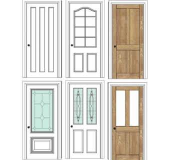 欧式单开门组合su模型