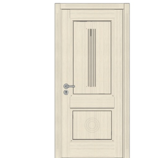 现代实木单开门su模型