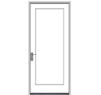 现代实木单开门su模型