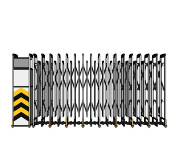 现代自动伸缩门su模型