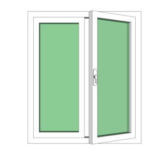 现代玻璃推拉窗su模型