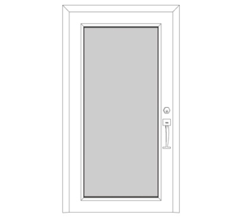 现代实木单开门su模型