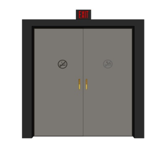 现代实木消防门su模型