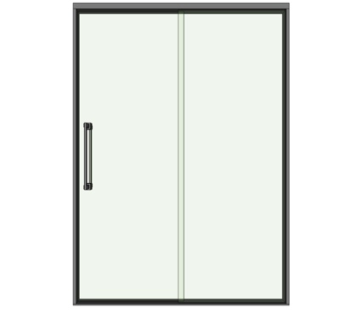 现代实木推拉门su模型