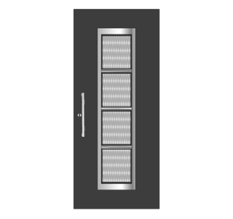 现代实木单开门su模型