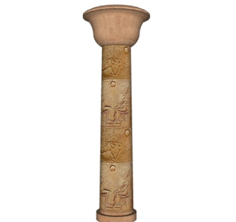 欧式罗马柱su模型