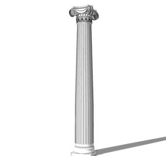 欧式罗马柱su模型