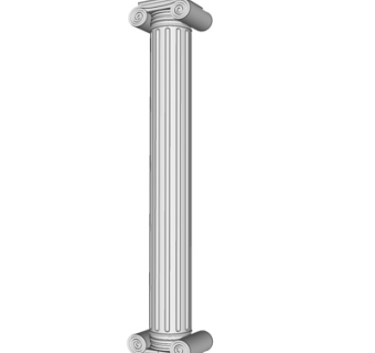 欧式罗马柱su模型