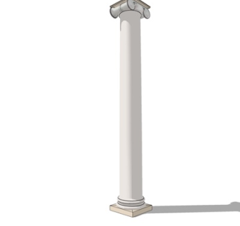 欧式石膏罗马柱su模型