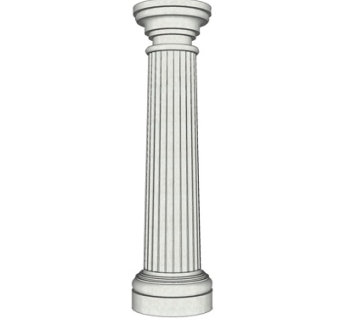 欧式石膏罗马柱su模型