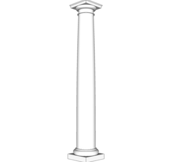 欧式石膏罗马柱su模型