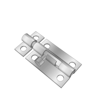 现代金属门栓su模型