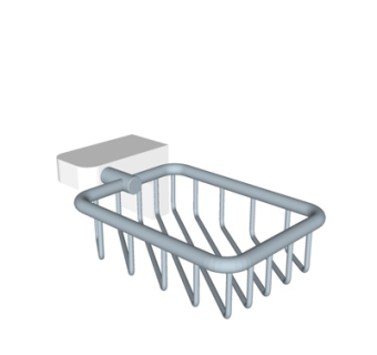 现代浴室置物架su模型