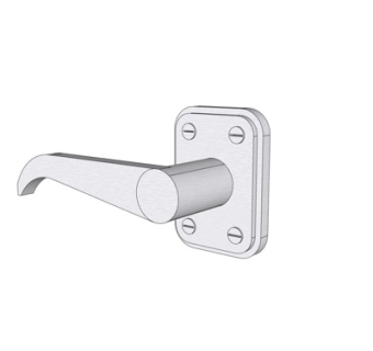 现代金属门栓su模型