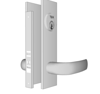 现代金属门栓su模型