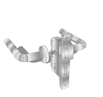 现代金属门栓su模型