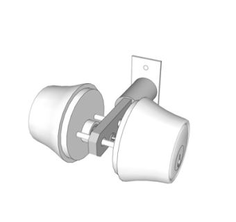 现代金属门栓su模型