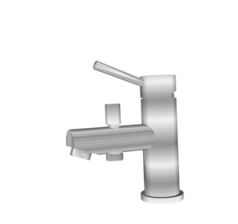 现代不锈钢水龙头su模型