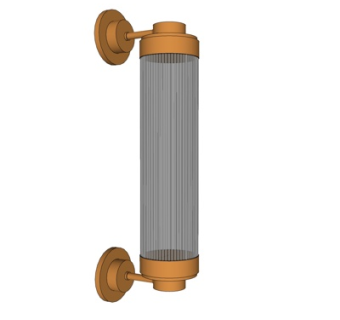 现代金属壁灯su模型
