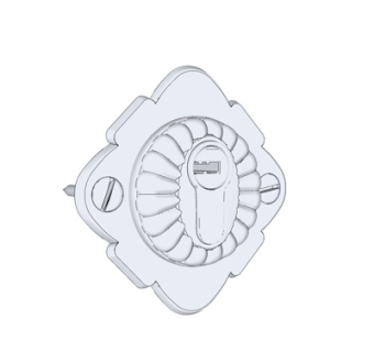 欧式雕花门锁su模型