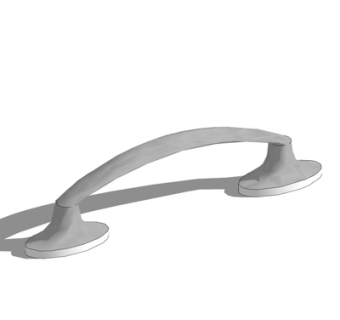 现代拉手门把手su模型