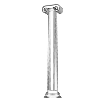 欧式石膏罗马柱su模型