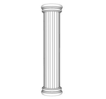 欧式石膏罗马柱su模型