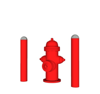 工业风水阀门su模型