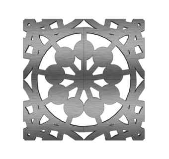 现代雕花隔断su模型