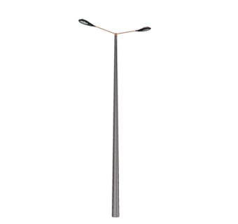 现代双头路灯su模型