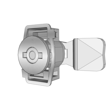 现代金属门把手su模型