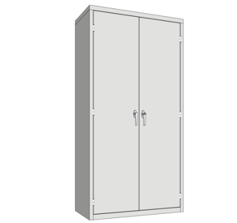 现代实木衣柜su模型