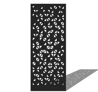 现代铁艺隔断屏风su模型