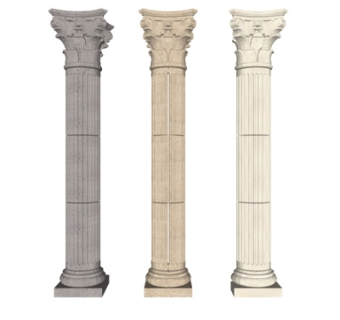欧式石膏罗马柱su模型