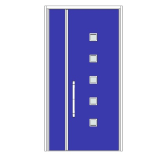 现代实木单开门su模型